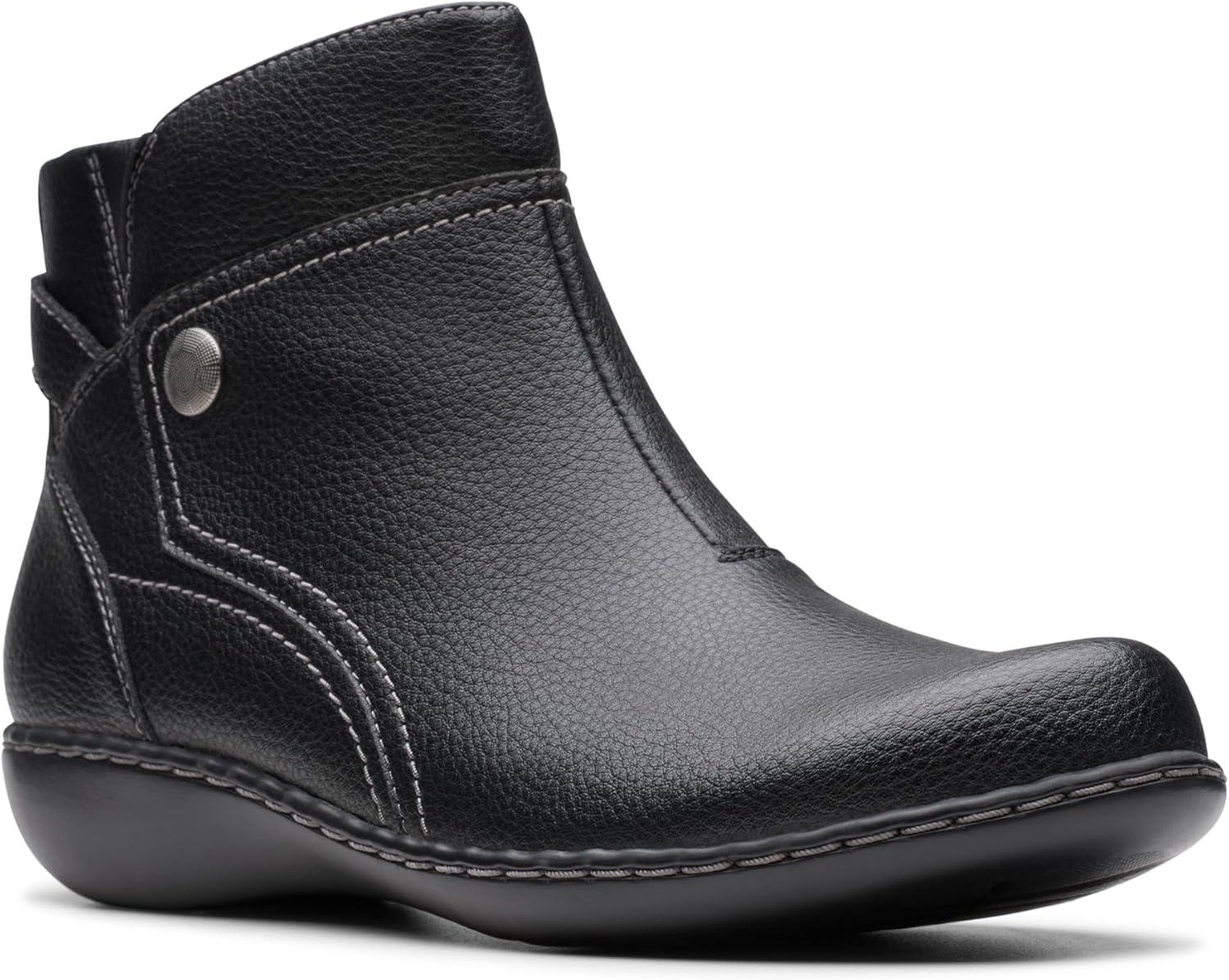 imageClarks Womens Ashland Mabel BootsBlack Tumbled