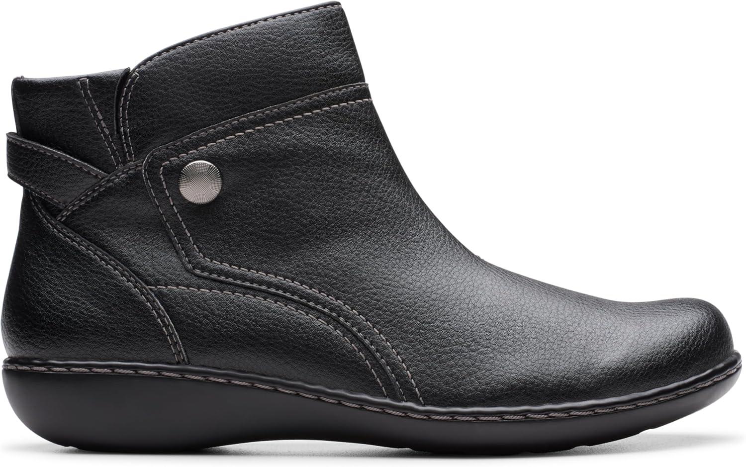imageClarks Womens Ashland Mabel BootsBlack Tumbled
