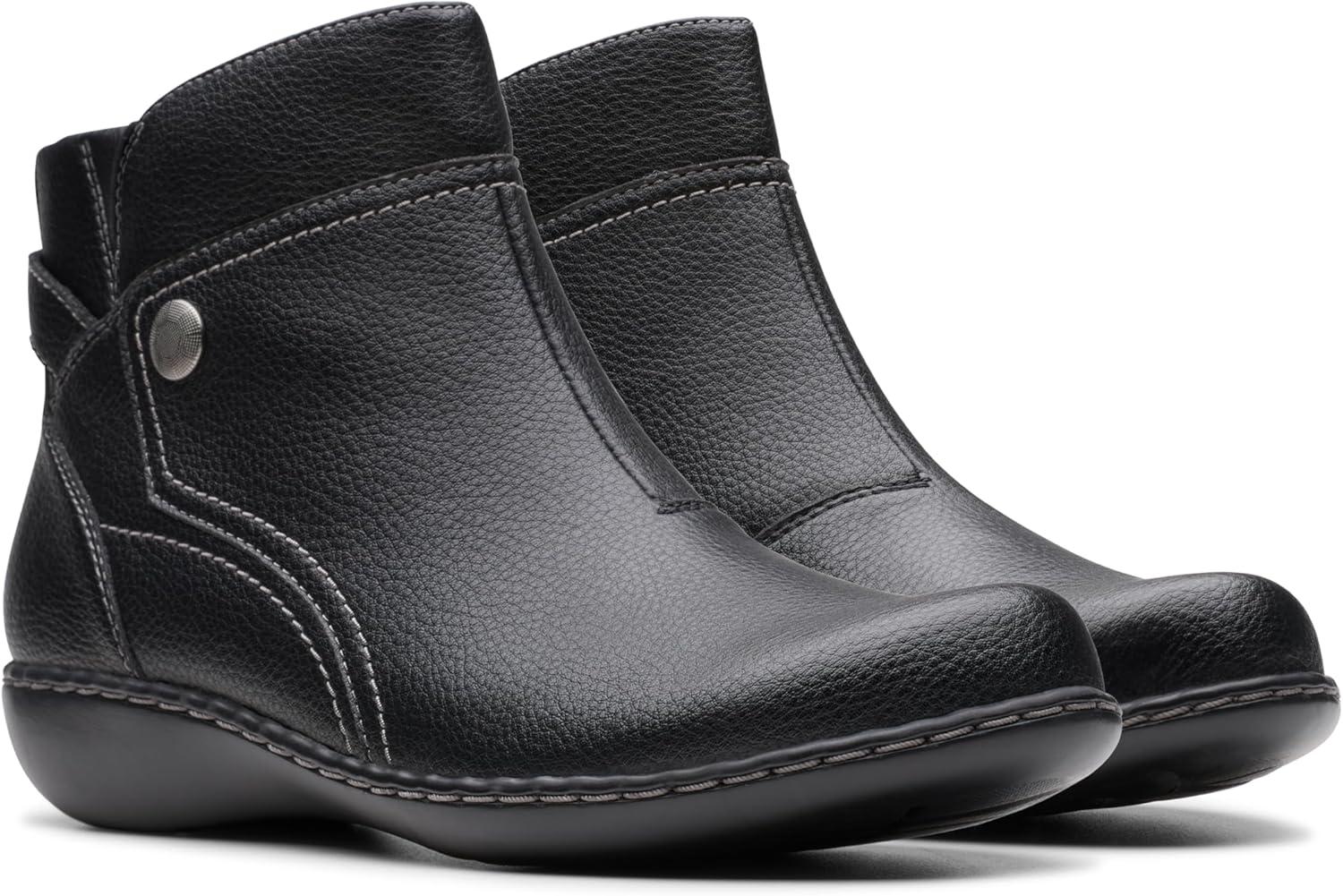 imageClarks Womens Ashland Mabel BootsBlack Tumbled
