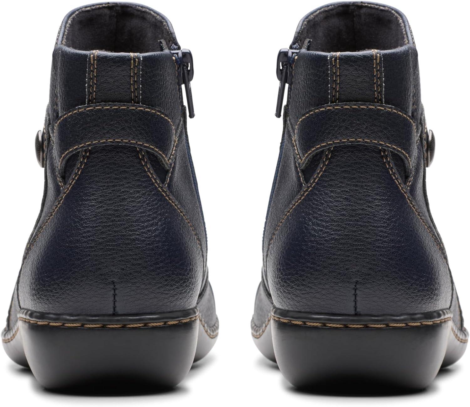 imageClarks Womens Ashland Mabel BootsNavy Tumbled