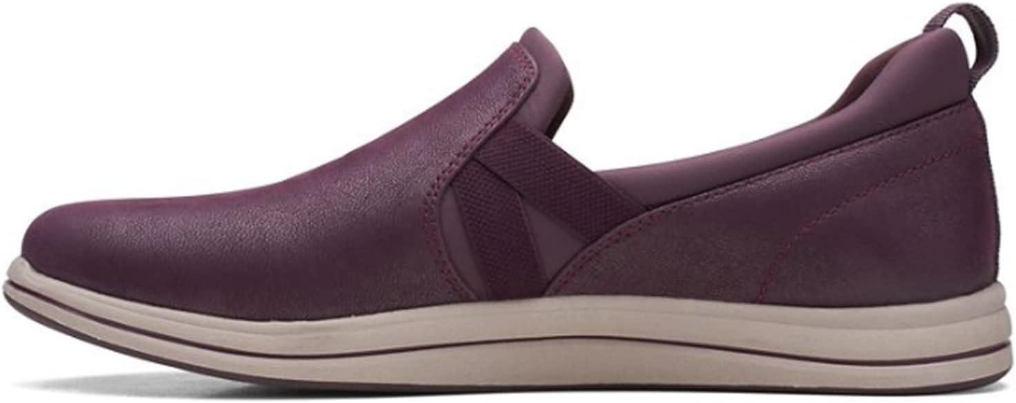 imageClarks Womens Breeze Bali Loafer FlatBurgundy Synthetic