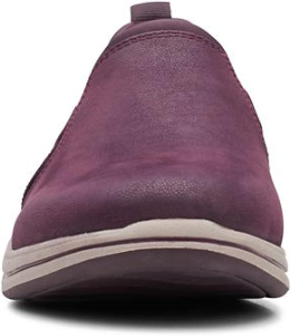 imageClarks Womens Breeze Bali Loafer FlatBurgundy Synthetic