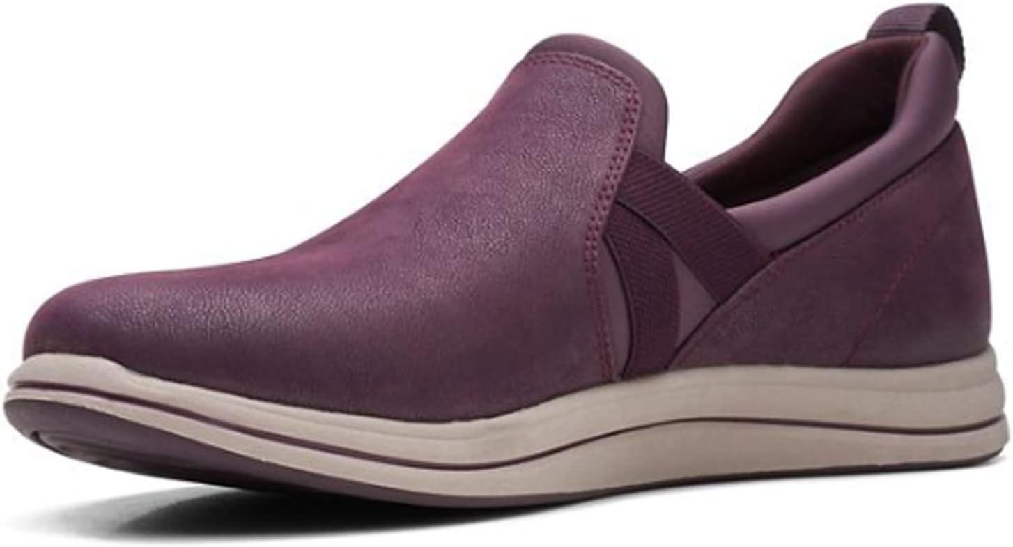 imageClarks Womens Breeze Bali Loafer FlatBurgundy Synthetic