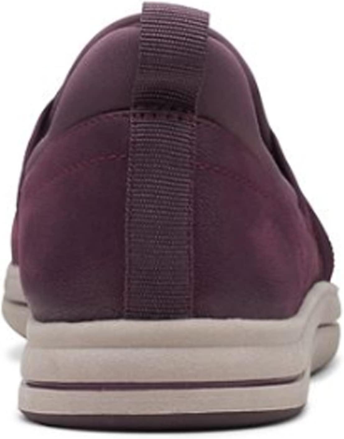 imageClarks Womens Breeze Bali Loafer FlatBurgundy Synthetic