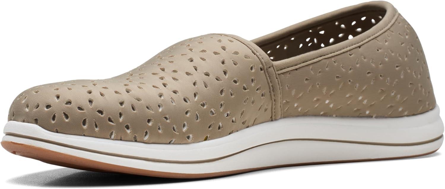 imageClarks Womens Breeze Emily LoafersOlive Synthetic