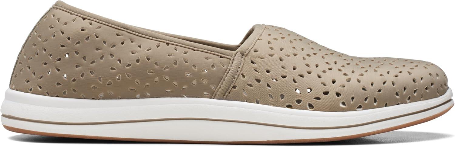 imageClarks Womens Breeze Emily LoafersOlive Synthetic