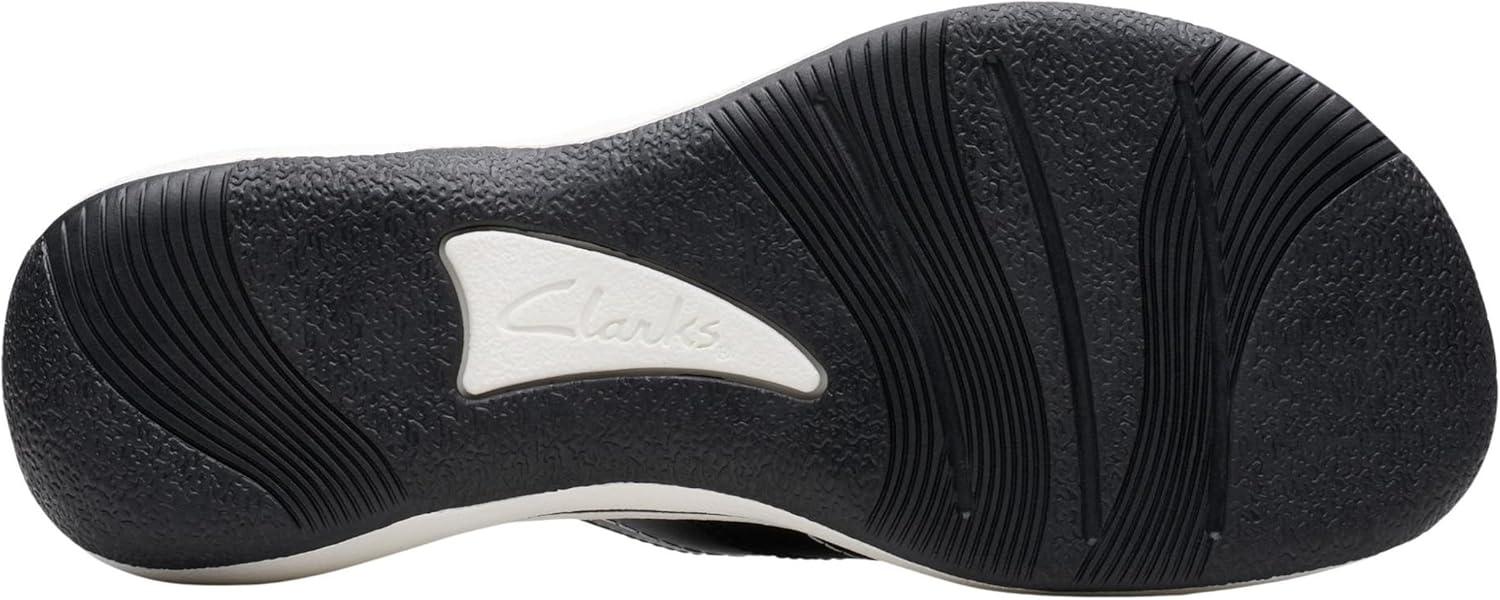 imageClarks Womens Breeze Reyna Cloudsteppers FlipFlopBlack Synthetic