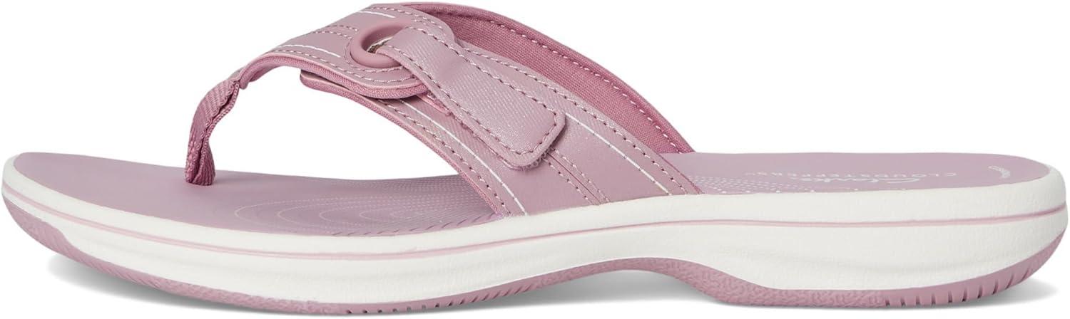 imageClarks Womens Breeze Reyna Cloudsteppers FlipFlopPurple Synthetic