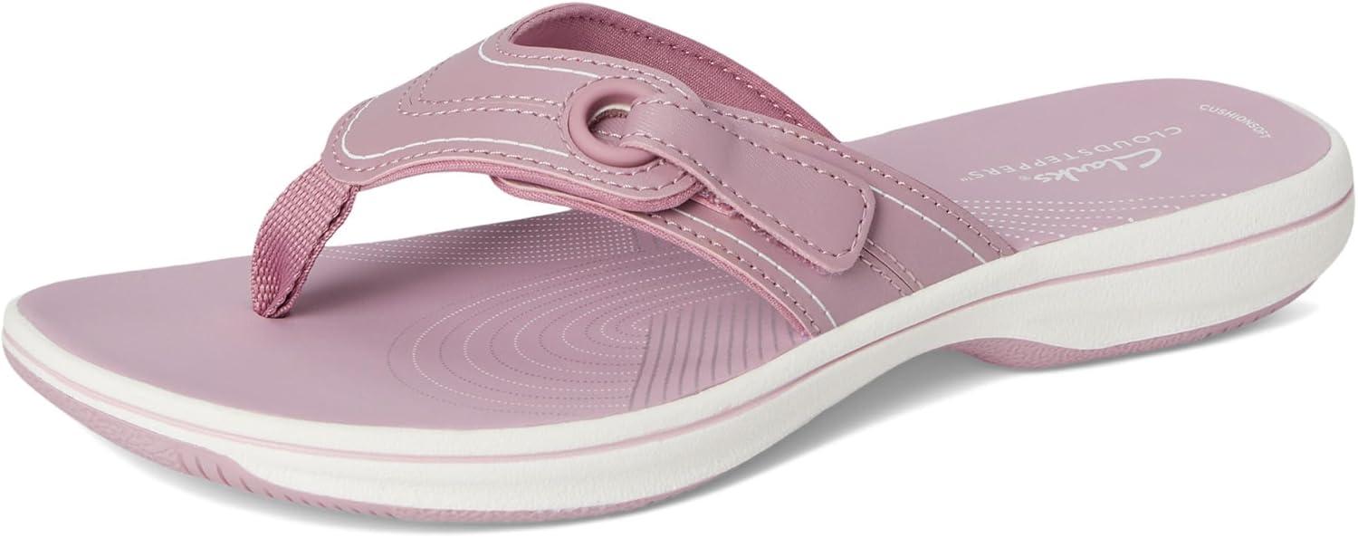 imageClarks Womens Breeze Reyna Cloudsteppers FlipFlopPurple Synthetic