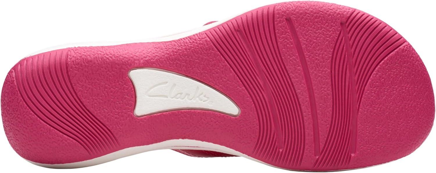 imageClarks Womens Breeze Reyna Cloudsteppers FlipFlopRaspberry Synthetic
