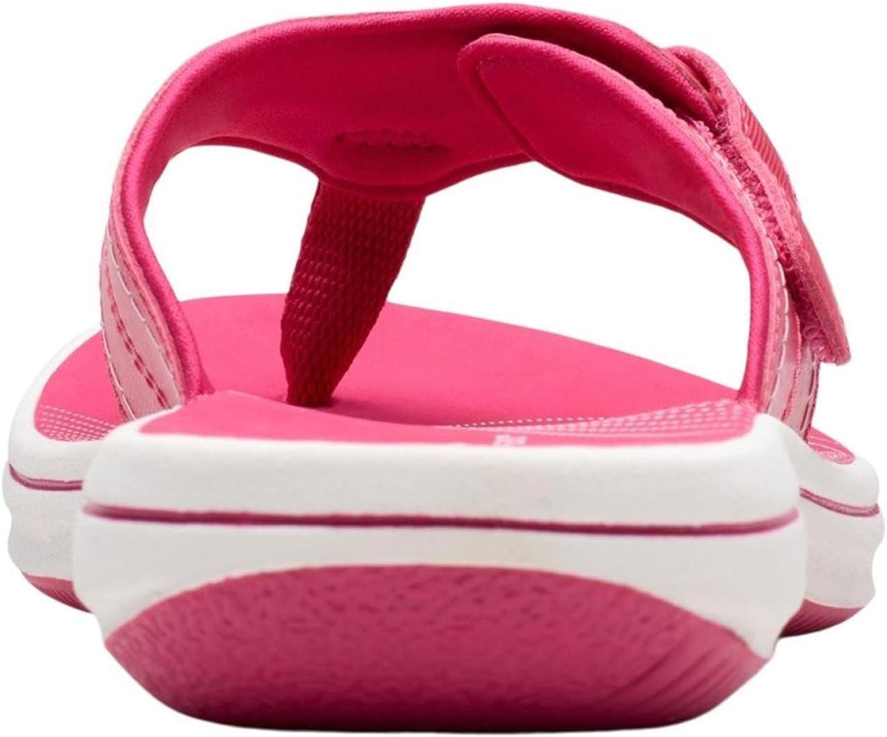 imageClarks Womens Breeze Reyna Cloudsteppers FlipFlopRaspberry Synthetic