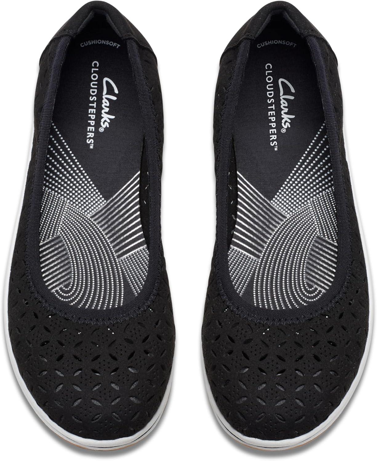 imageClarks Womens Breeze Roam ShoesBlack Textile