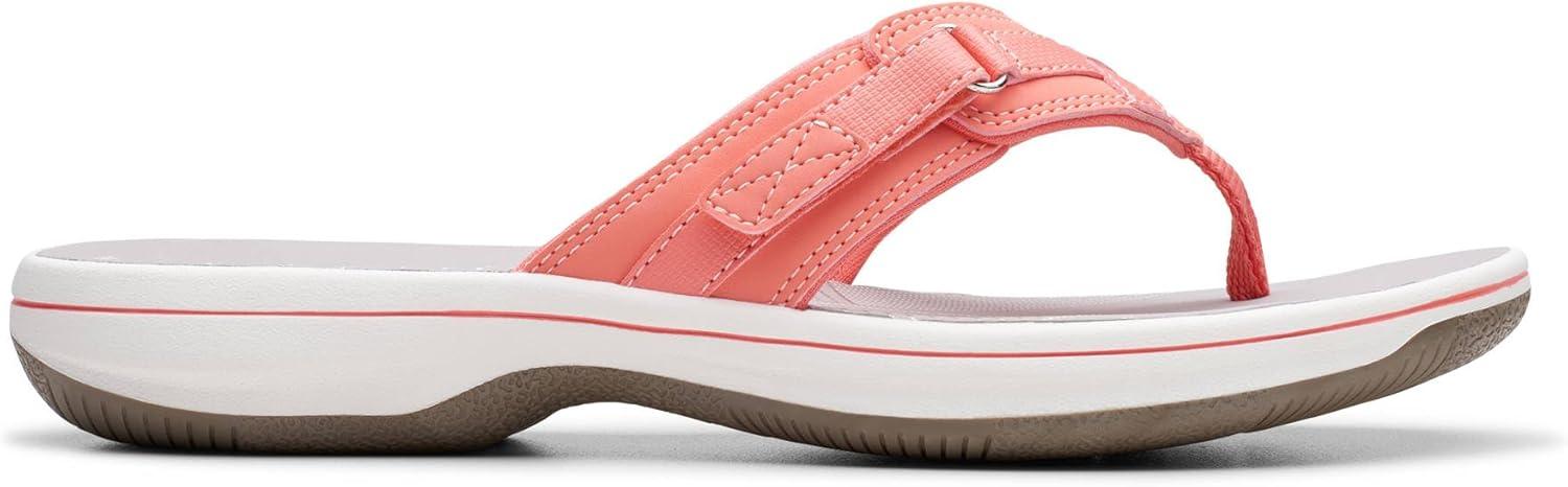 imageClarks Womens Breeze Sea FlipFlopCoral Synthetic