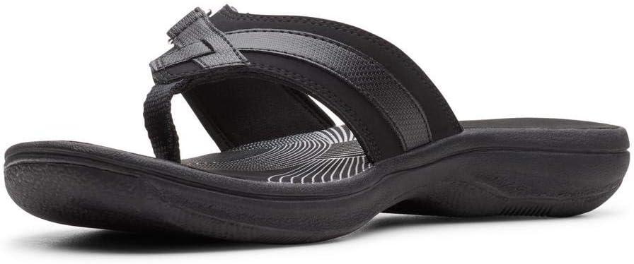 imageClarks Womens Breeze Sea FlipFlopLimited Edition Black Black