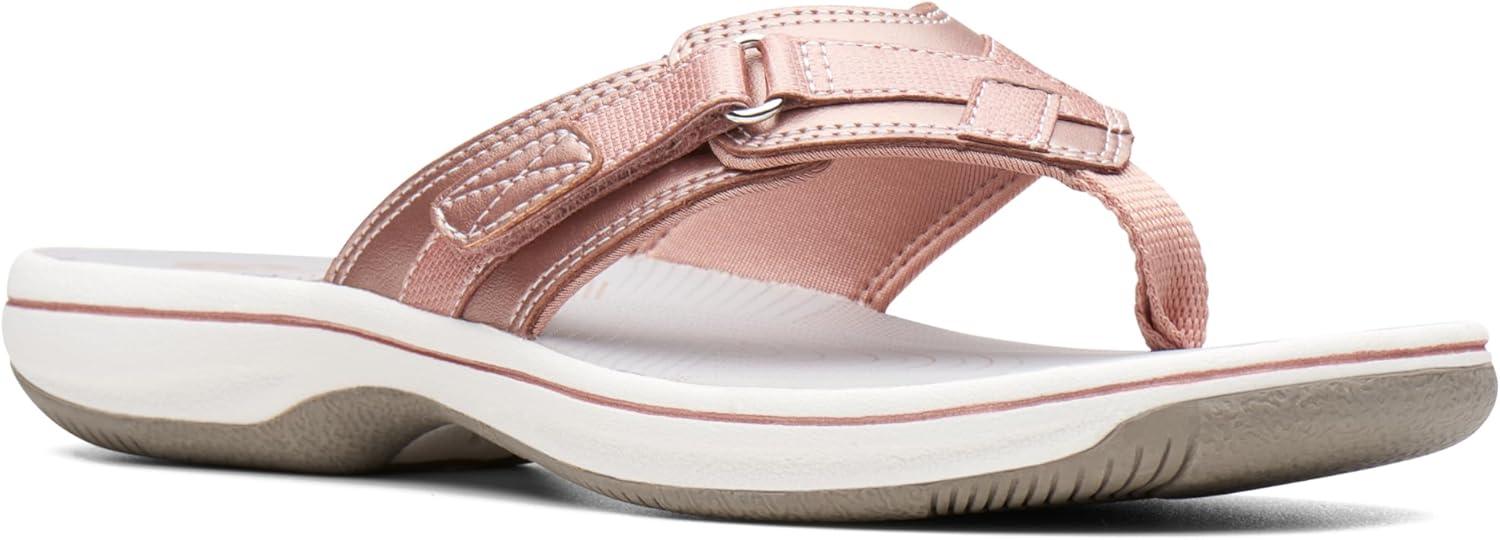 imageClarks Womens Breeze Sea FlipFlopRose Gold Synthetic