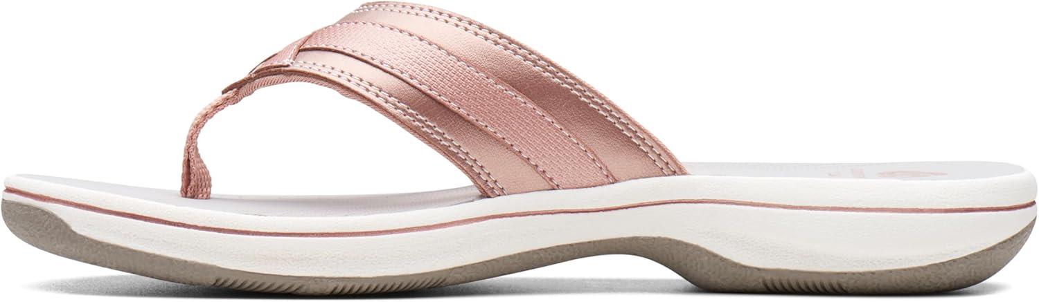 imageClarks Womens Breeze Sea FlipFlopRose Gold Synthetic