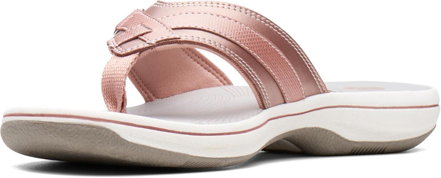 imageClarks Womens Breeze Sea FlipFlopRose Gold Synthetic