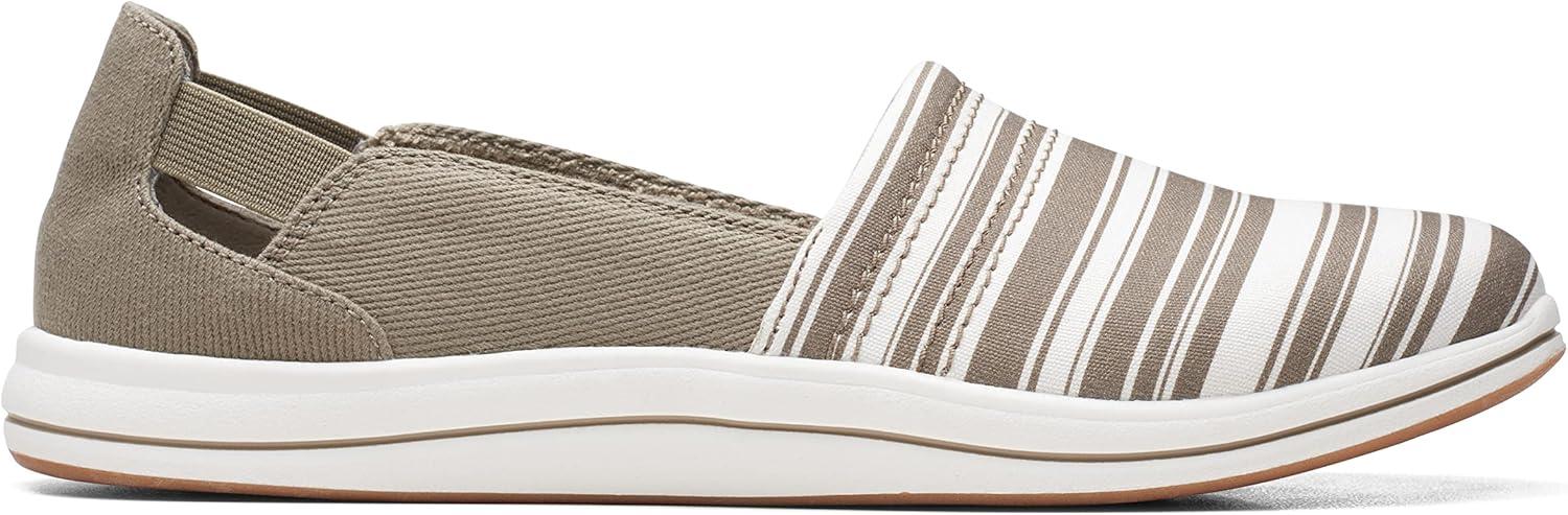 imageClarks Womens Breeze Step II LoafersOliveWhite