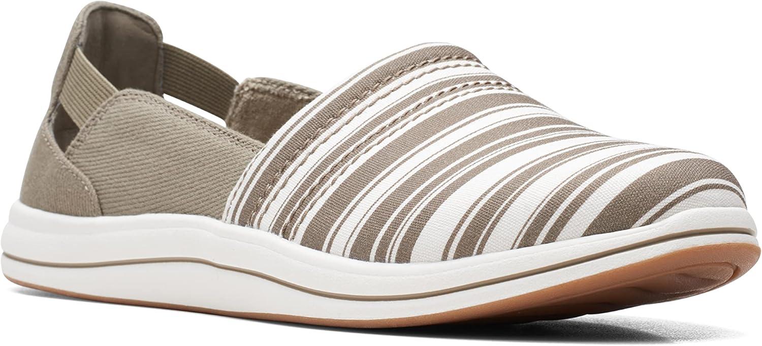 imageClarks Womens Breeze Step II LoafersOliveWhite