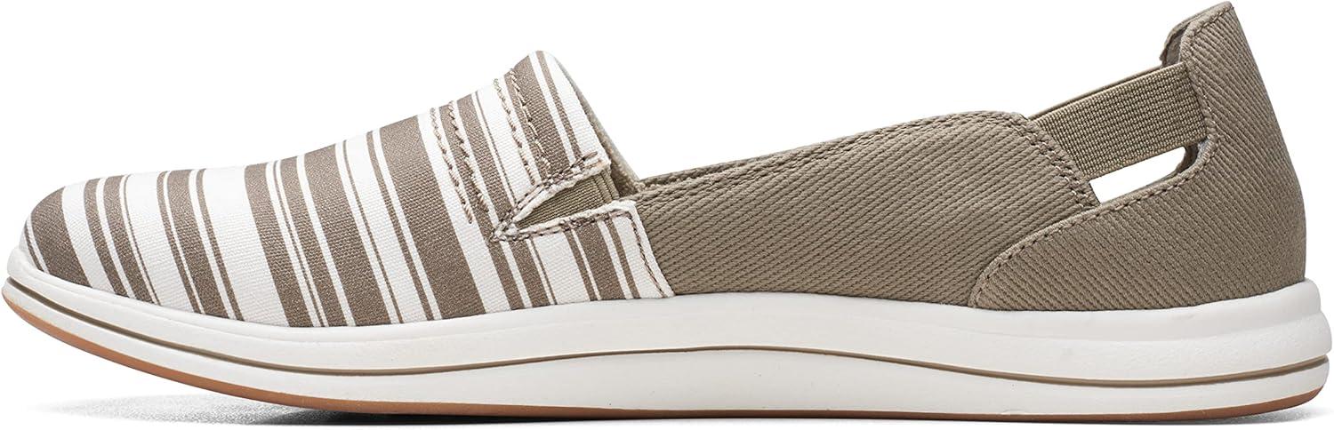 imageClarks Womens Breeze Step II LoafersOliveWhite