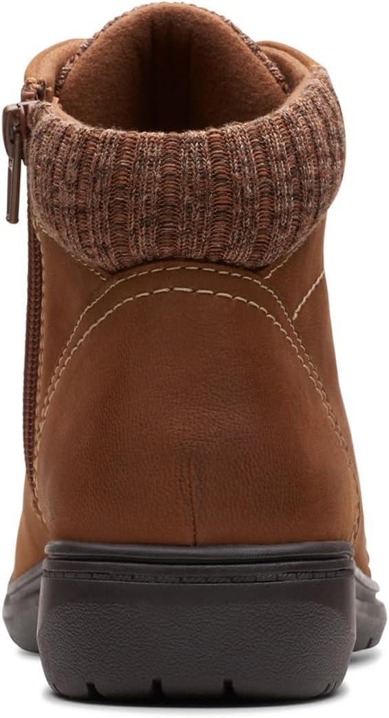 imageClarks Womens Carleigh Jade Ankle BootsDark Tan Nubuck