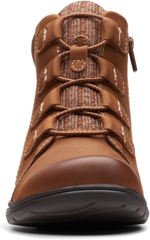 imageClarks Womens Carleigh Jade Ankle BootsDark Tan Nubuck