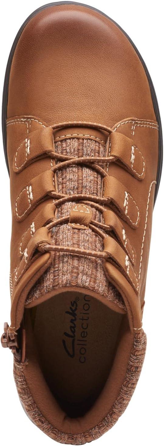 imageClarks Womens Carleigh Jade Ankle BootsDark Tan Nubuck