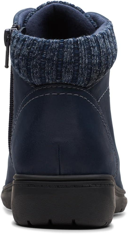 imageClarks Womens Carleigh Jade Ankle BootsNavy Nubuck
