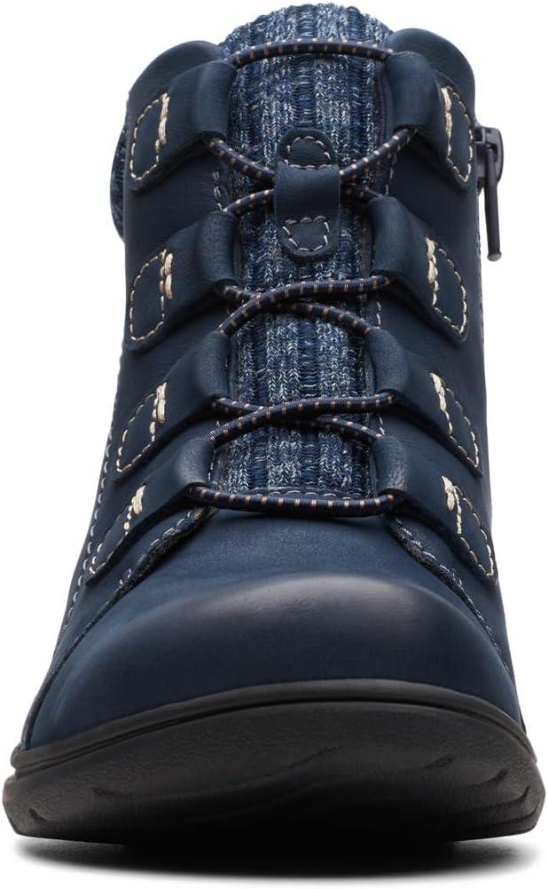 imageClarks Womens Carleigh Jade Ankle BootsNavy Nubuck