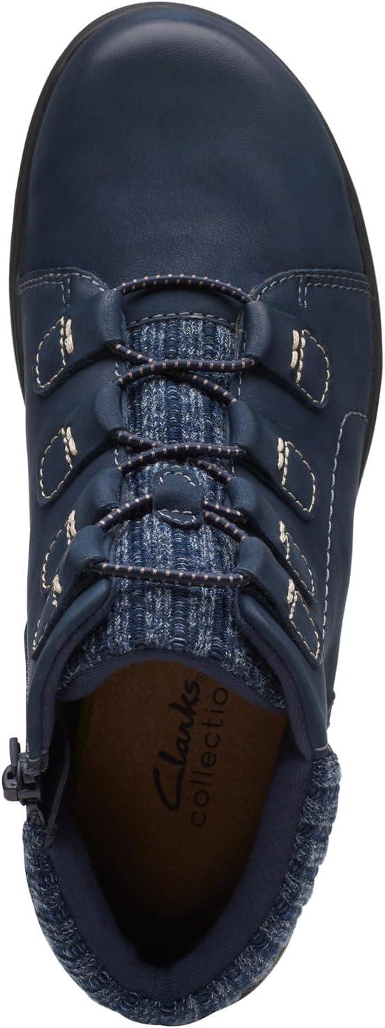 imageClarks Womens Carleigh Jade Ankle BootsNavy Nubuck