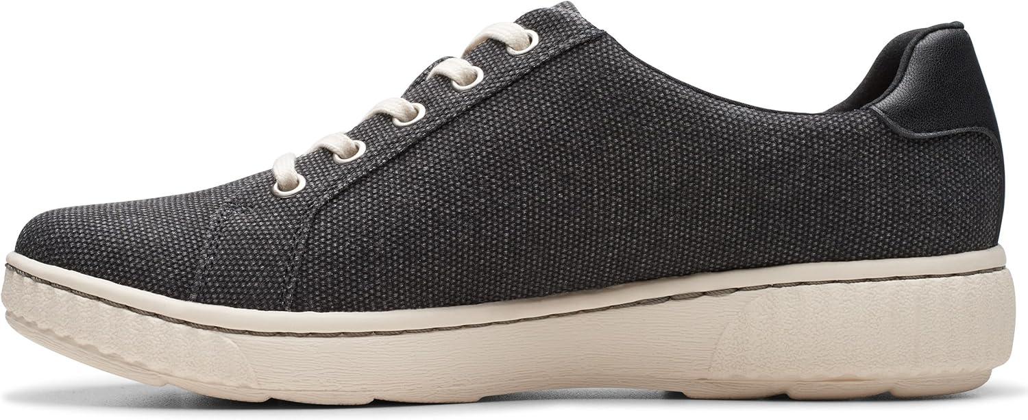 imageClarks Womens Caroline Echo Canvas Side Zip Fashion SneakerBlack