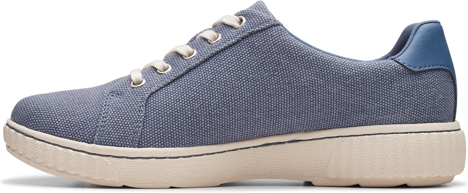 imageClarks Womens Caroline Echo Canvas Side Zip Fashion SneakerDenim Textile