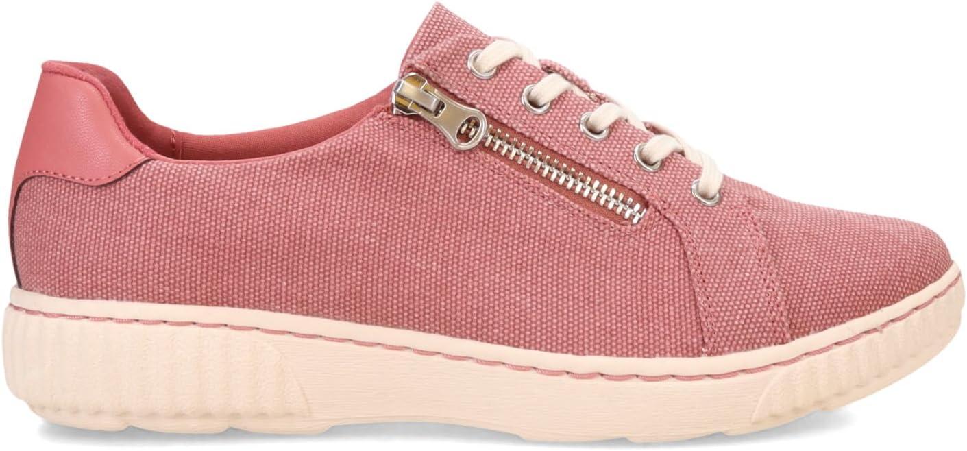 imageClarks Womens Caroline Echo Canvas Side Zip Fashion SneakerDusty Rose