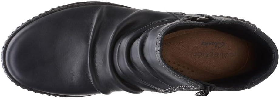 imageClarks Womens Caroline Orchid Ankle BootsBlack Leat