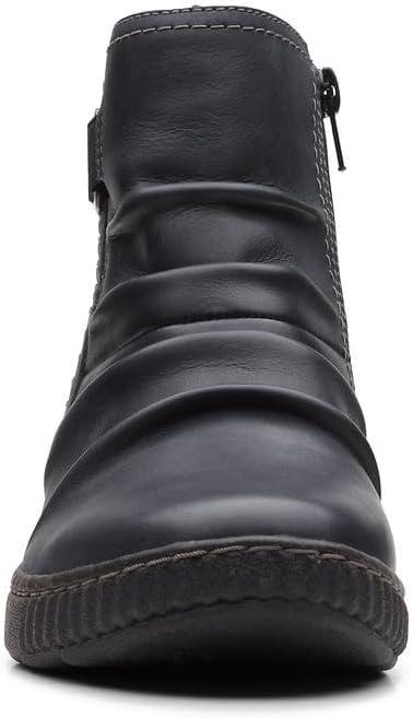 imageClarks Womens Caroline Orchid Ankle BootsBlack Leat