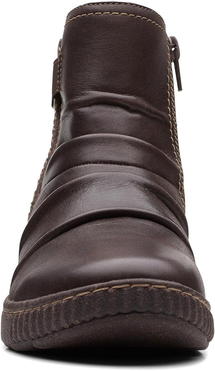 imageClarks Womens Caroline Orchid Ankle BootsDark Brown