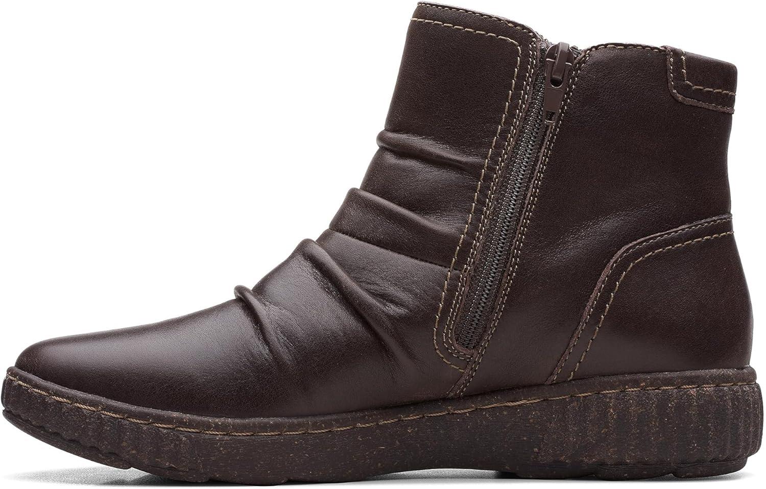 imageClarks Womens Caroline Orchid Ankle BootsDark Brown