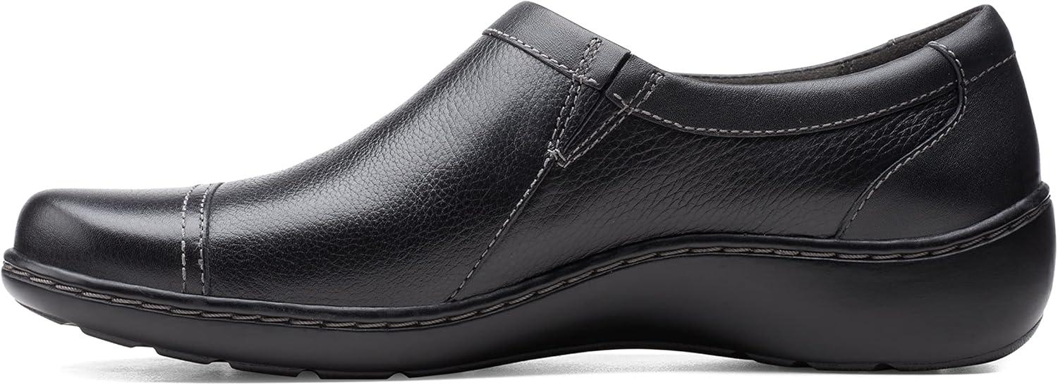 imageClarks Womens Cora Giny LoafersBlack Tumbled