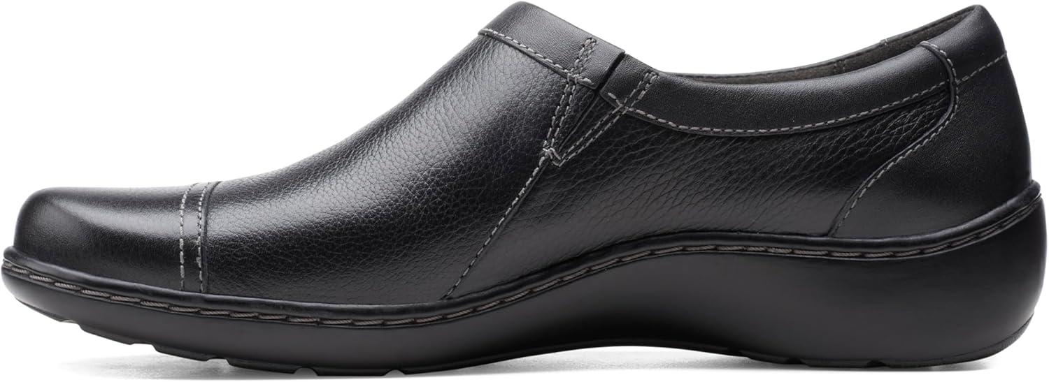 imageClarks Womens Cora Giny LoafersBlack Tumbled