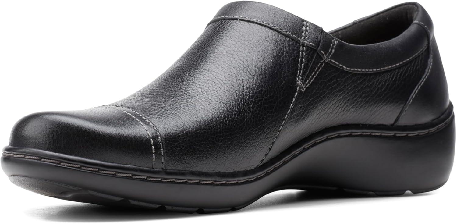 imageClarks Womens Cora Giny LoafersBlack Tumbled