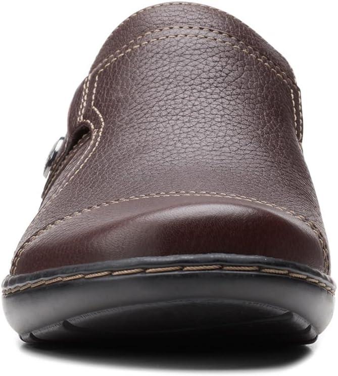imageClarks Womens Cora Poppy LoafersDark Brown Tumbled