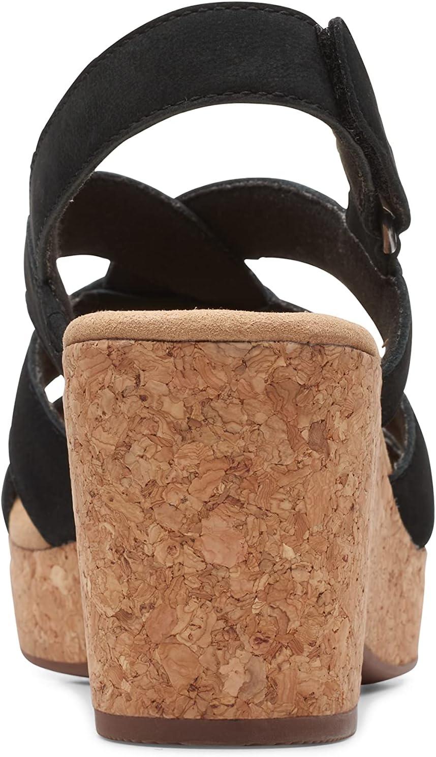 imageClarks Womens Giselle Beach SandalsBlack Nubuck