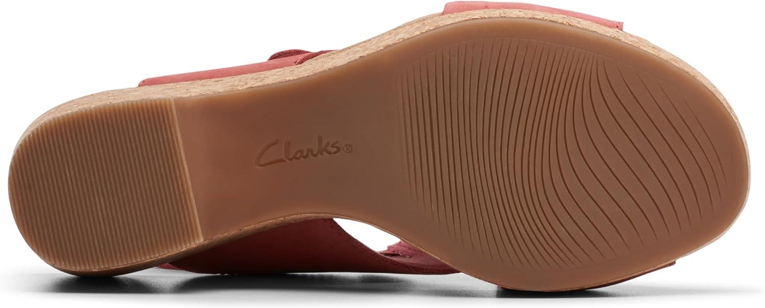 imageClarks Womens Giselle Cove Heeled SandalsBlush Nubuck