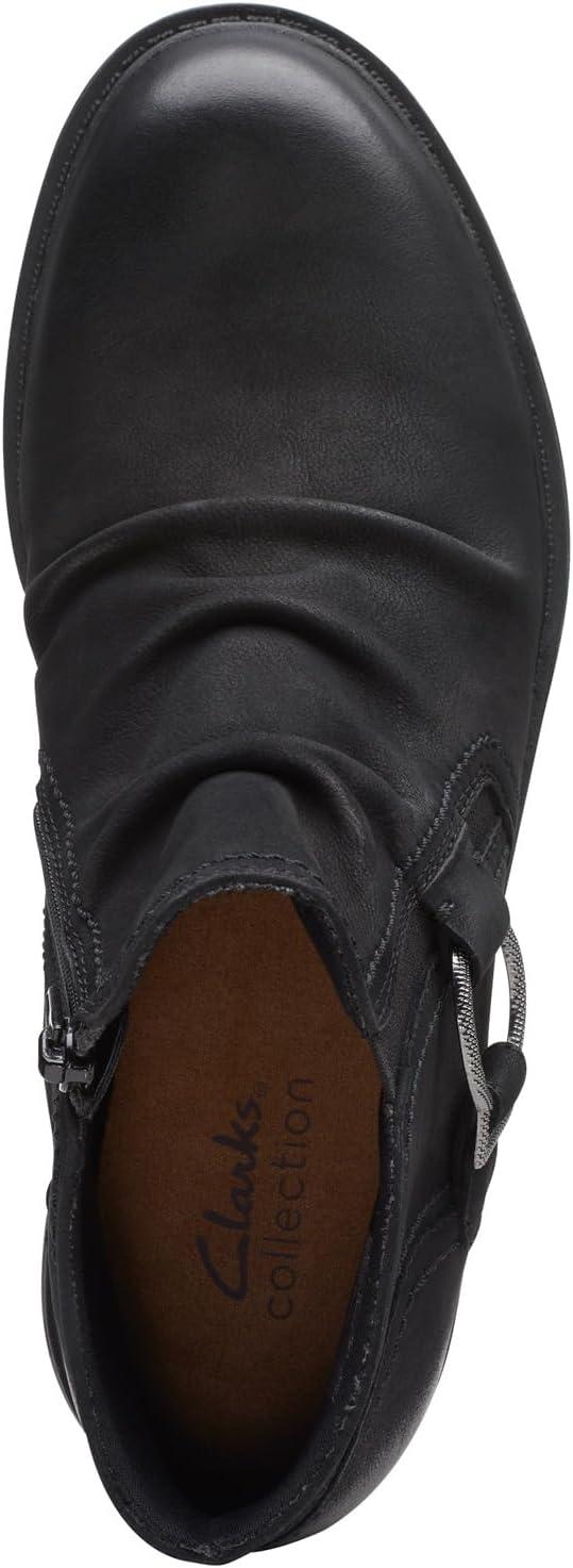 imageClarks Womens Hearth Faye Ankle BootBlack Leather