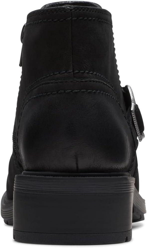 imageClarks Womens Hearth Faye Ankle BootBlack Leather