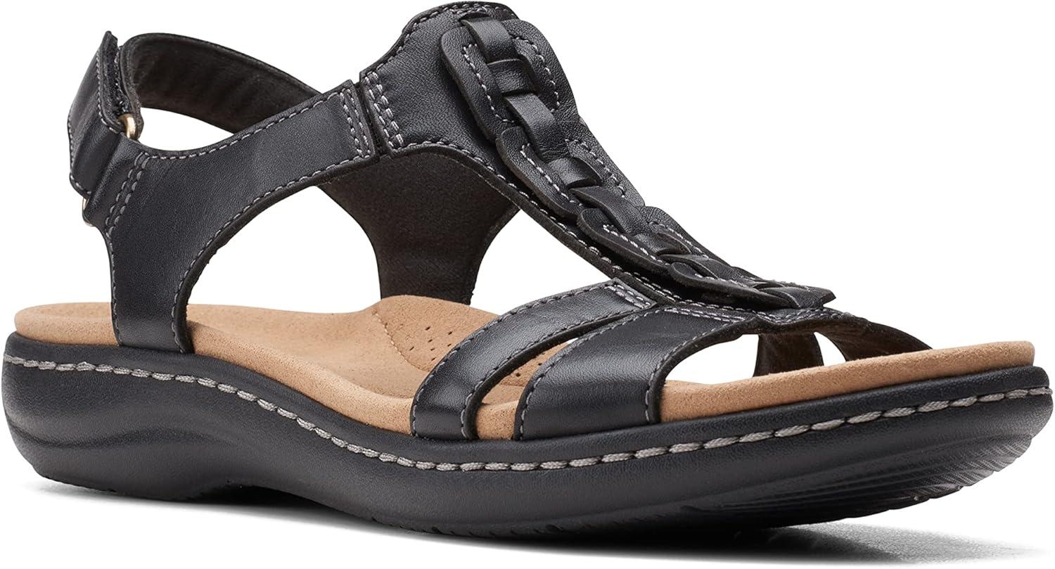 imageClarks Womens Laurieann Kay SandalsBlack Leather