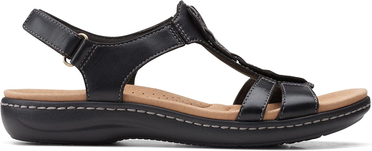 imageClarks Womens Laurieann Kay SandalsBlack Leather