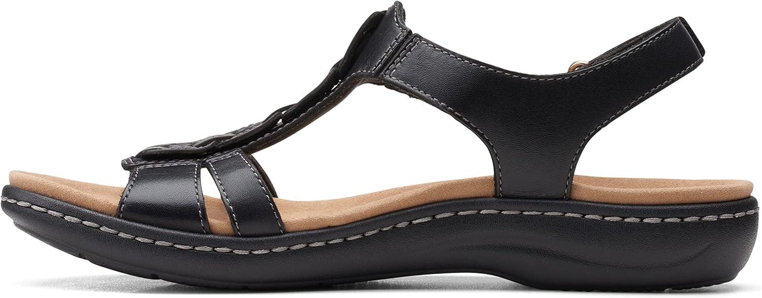imageClarks Womens Laurieann Kay SandalsBlack Leather