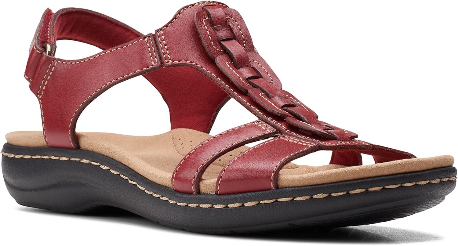 imageClarks Womens Laurieann Kay SandalsRed Leather