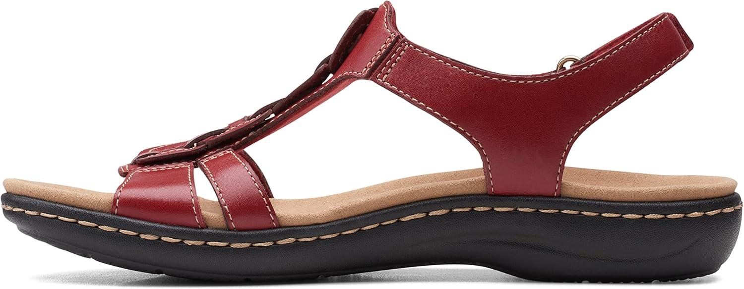 imageClarks Womens Laurieann Kay SandalsRed Leather